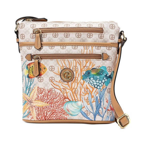 Giani Bernini Handbags - Giani Bernini Aquatic Marine Life Crossbody Handbag #GB24